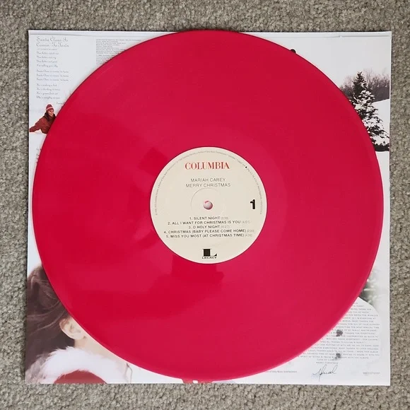 Mariah Carey Merry Christmas 2015 Deluxe Anniversary 12" LP Red - Picture 5 of 6